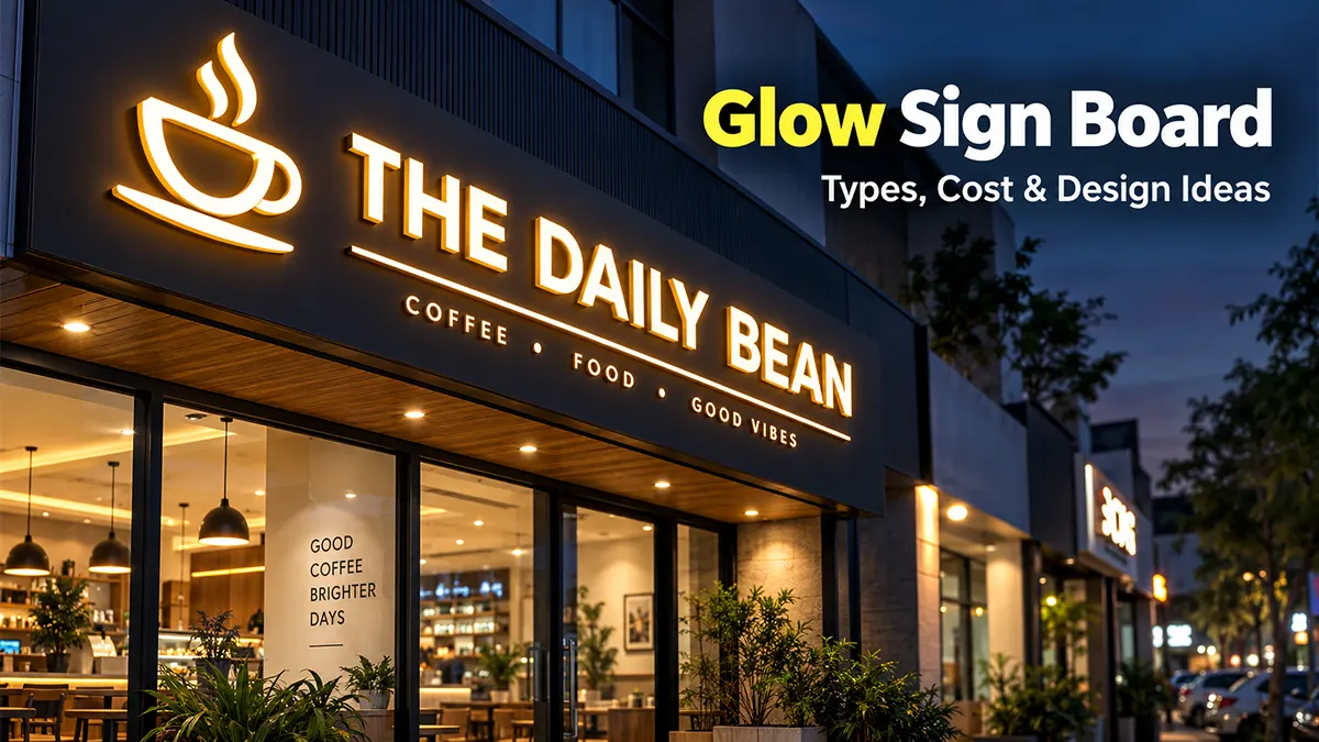 Glow Sign Board: Types, Cost, Benefits & Design Ideas (2026)
