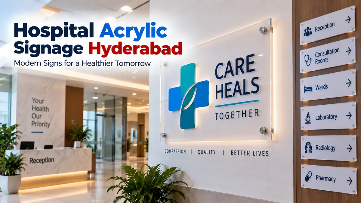 Hospital Acrylic Signage in Hyderabad (2026)