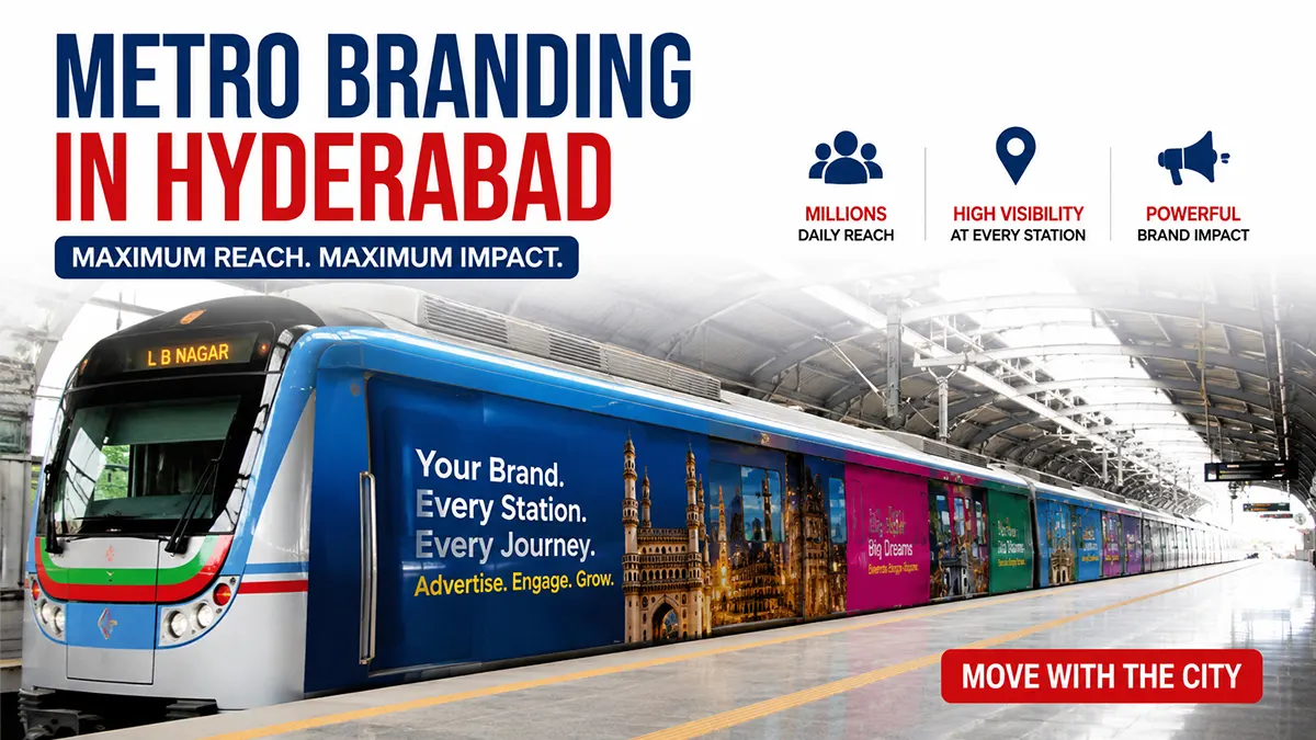 Metro branding in Hyderabad