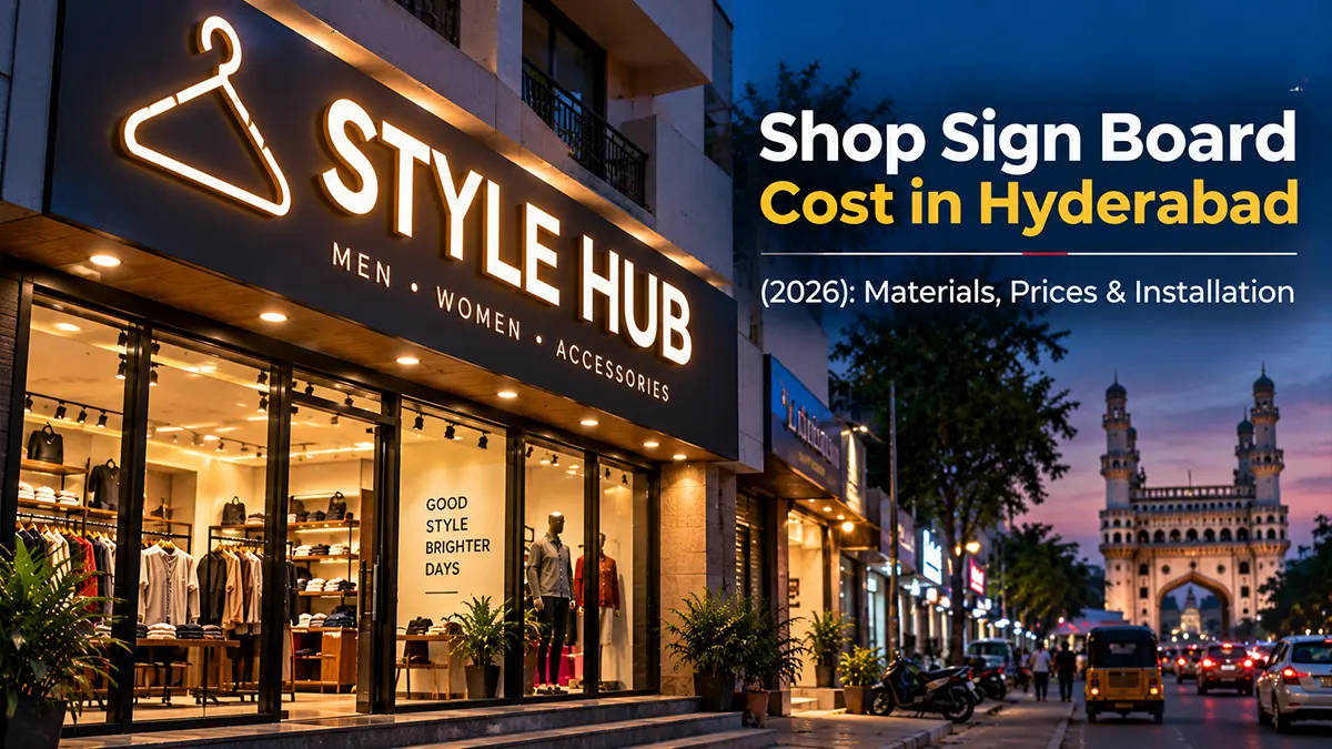 Shop Sign Board Cost in Hyderabad (2026)